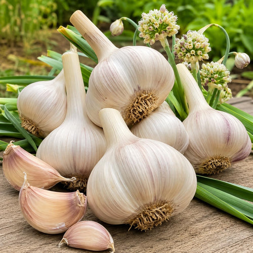 1 Pound Hard Neck Garlic for Planting in Fall, White Garlic Bulb for Planting, Fresh and High Yield, Cold Hardy, Planting Softneck Hardneck