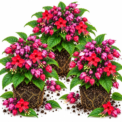 3 Red Purple Bleeding Heart Vine Live Plants, Flower Plant, 5-10 Inch Tall