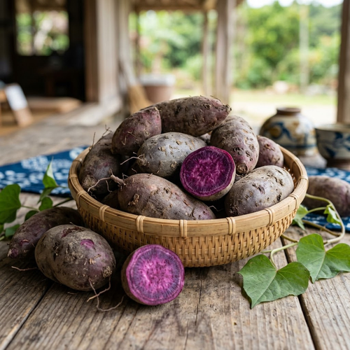 10 Purple Sweet Potato Slips, Live Plants for Garden Planting