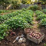 10 Purple Sweet Potato Slips, Live Plants for Garden Planting