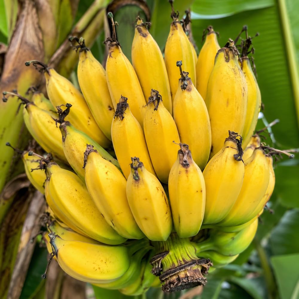 3-4 Shoots Banana Plant Live Tree, Dwarf Cavendish Banana Tree Live Plant, Rare Sweet Tropical Fruit, Outdoor Summer Hardy Gardening