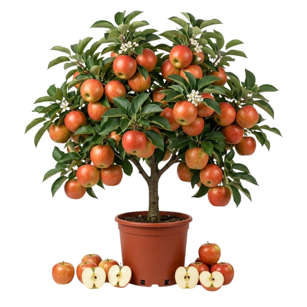 Honey Crisp Apple Tree Live Plant, Apple Fruit Tree, 6-10 Inch Tall