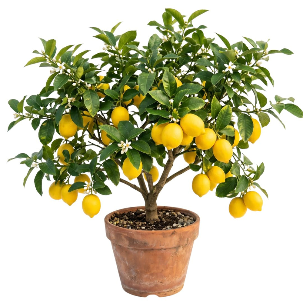 Grafted Meyer Lemon Tree Live Plant, 2 Feet Tall, Fragrant Yellow Citrus Tree, Suitable for Indoor or Outdoor Garden Growing