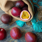 Purple Passion Fruit Plant Live 1.5-2 Feet Tall, Passiflora Edible Fruit Vine in Gallon Pot, Tropical Climbing Plant for Trellis, Garden or Patio