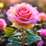 Rare Pink Rose Bush Live Plant, Rose Plant Live for Planting, 5-10 Inch Tall, Fragrant Flowers Well Rooted Starter Plant Indoor Outdoor
