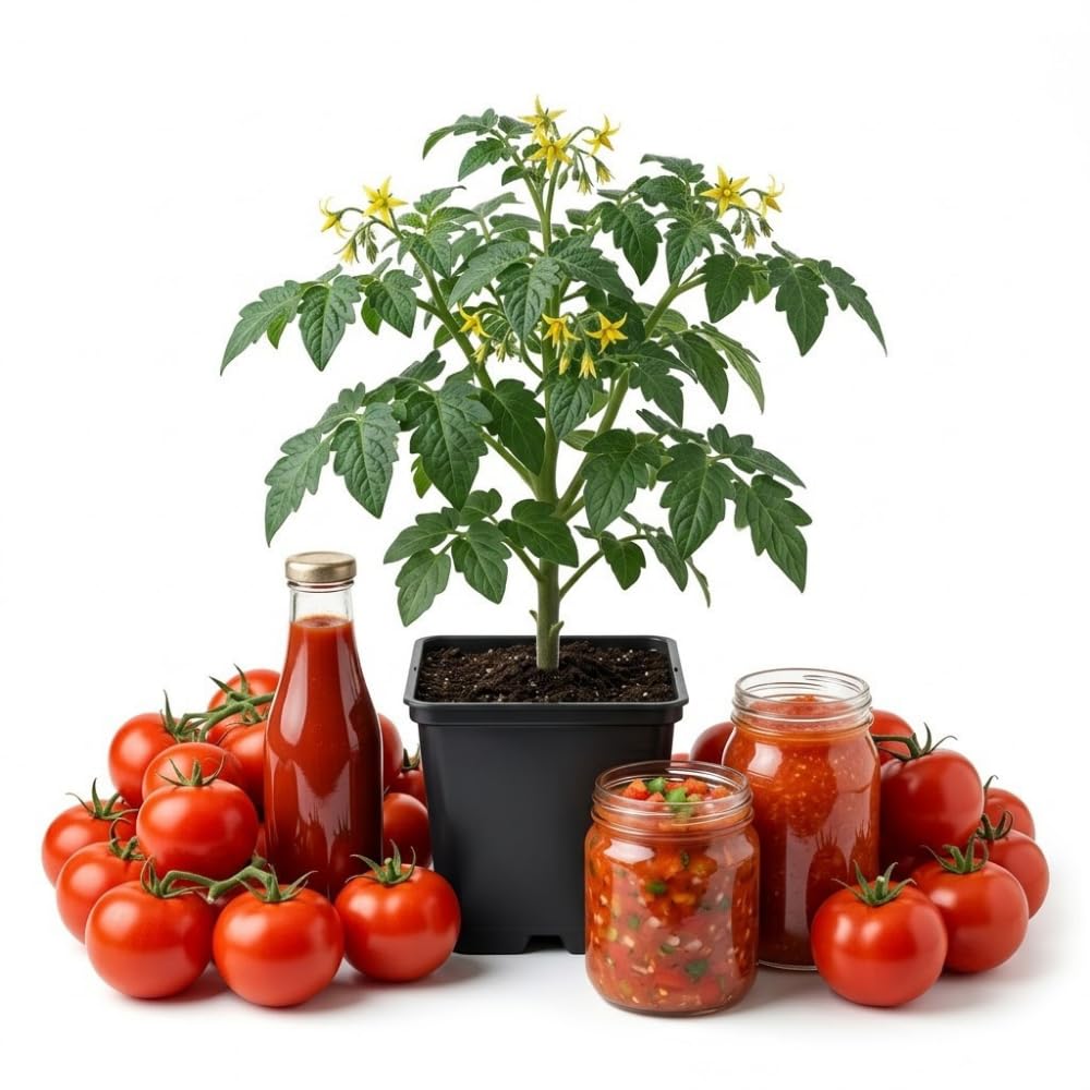 2PPP Large Fruit Tomato Plants Live, Garden Vegetable Plant, 5-8'' Tall