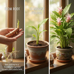 Pack 10 Turmeric Root, Fresh Yellow Turmeric Roots, Curcuma Longa Ginger Roots for Planting or Culinary, Suited for Zones 8 to 11