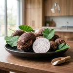 Taro Plant Live, Edible Colocasia Plant, 4-6 Inc Tall, Easycare Tropical Plant for Patio and Landscape