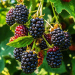 Pack 2 Thornless BlackBerry Plants Live, 4-8 Inch Tall, BlackBerry Bush Live Plant, Sweet Blackberries Fruit Indoor Outdoor (Triple Crown BlackBerry)