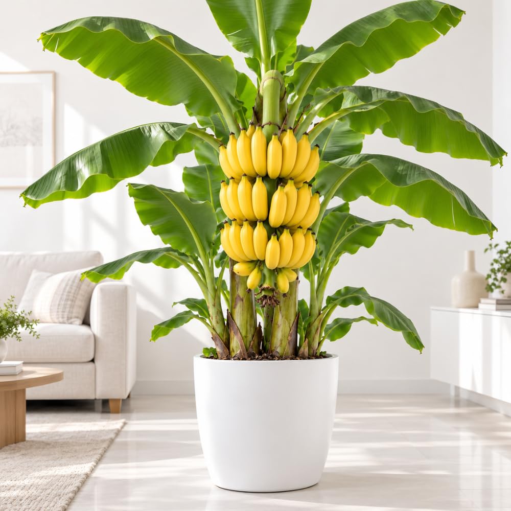 Live Dwarf Cavendish Banana Plant, Tropical Fruit Tree