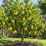 Yellow Lemon Live Tree, Citrus Starter Plant, 3-5 Inches Tall