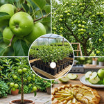 Green Apple Tree Live Plant, Perennial Fruit Tree, 6-10 Inch Tall