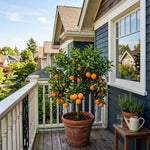 Orange Tree Live Plant, Late Season Orange Tree, Well Rooted, 1-2 Feet Tall, Sweet Citrus Trees for Containers, Pot and Outdoor Garden