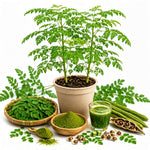2PPP Live Moringa Plants, Oleifera Malunggay Trees 5-7 Inches Tall