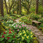 Pack of 10 Trillium Bulbs, Mix Trillium Large Bulbs, Trillium Flower Bulbs, Perennial Flower Bulbs, Easy to Plant Indoors Outdoors, Trillium Bulb