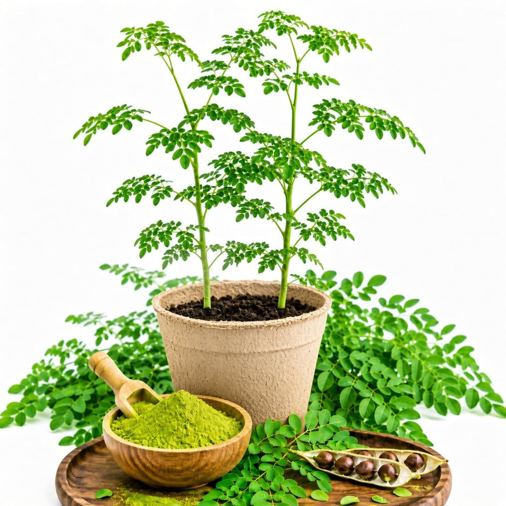 2PPP Live Moringa Plants, Oleifera Malunggay Trees 5-7 Inches Tall