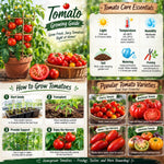 2PPP Large Fruit Tomato Plants Live, Garden Vegetable Plant, 5-8'' Tall