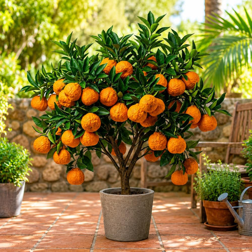 Golden Late-Season Mandarin Tree Live Plant Grafted 2-3 Feet, Fast-Growing and Bear Fruit for Citrus Garden Outdoor Planting Zones 9-11