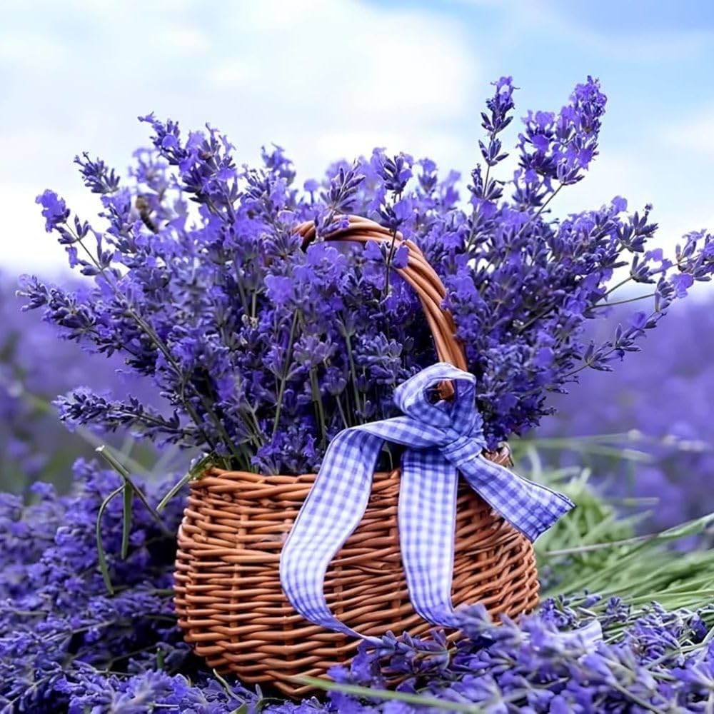 2 English Lavender Plants Live for Planting Outdoor, 3-4" Lavender Live Plants for Fragrant Sun Perennial Herb