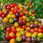 2PPP Rainbow Cherry Tomato Plants Live, Garden Vegetable Plant, 5-8'' Tall