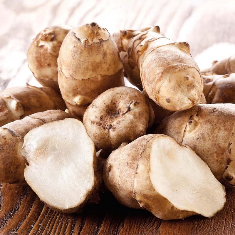 5 Jerusalem Artichoke Tubers For Planting - Organic Sunchoke, Sunroot Tubers - Freshly Dug - Outdoors - Zone: 3 to 9 - Spring, Fall Planting