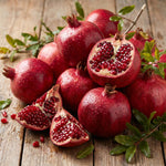 Sweet Pomegranate Tree Live Plant 8-12'' Tall, Hardy Red Pomegranate Bush in Half Gallon Pot, Full Roots and Ready to Plant