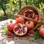 Pomegranate Tree Live Plant 4'' Pot, Red Pomegranate Fruit Tree 8-10 Inches, Sweet Fruit-Bearing Tree for Outdoor Planting